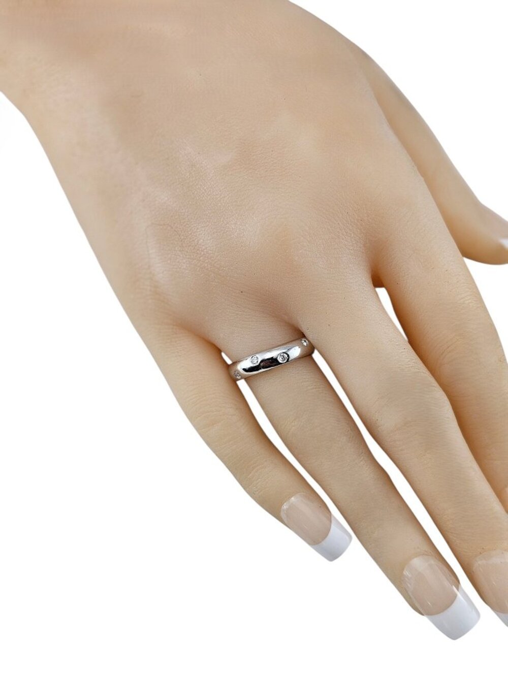 Tiffany & Co. Etoile Platinum and Diamond Band Ring Size 6.25 #25403 - Picture 8 of 9